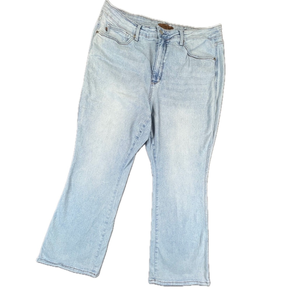 Judy Blue Boot Cut High Rise Jeans 22W Short Light Wash Denim Stretch Western